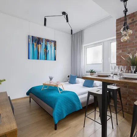 Turquoise Studio With Balcony & Air Conditioning Krakow By Noclegi Renters-2
